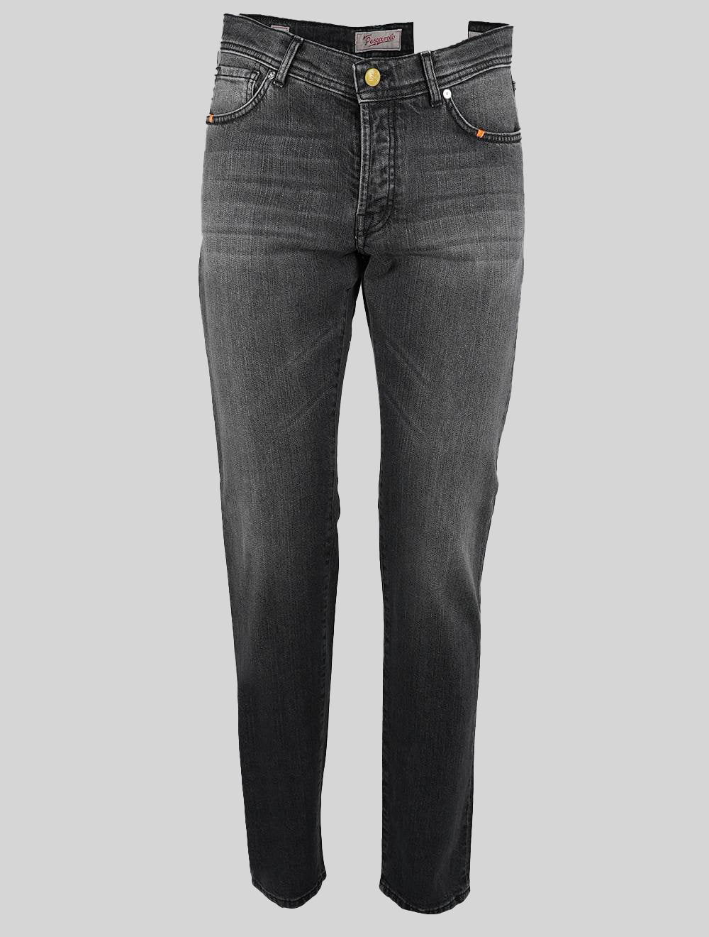 Marco Pescarolo grijze katoenen Ea-jeans