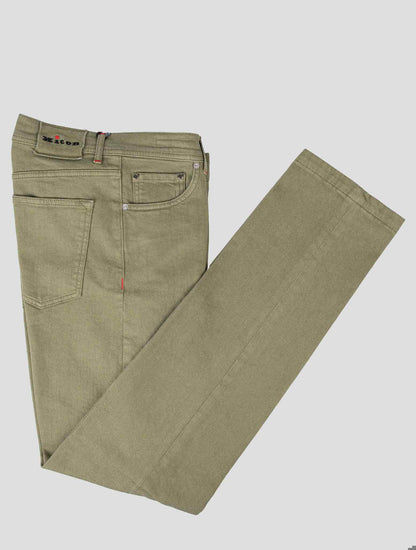 Kiton Green Cotton Ea Jeans