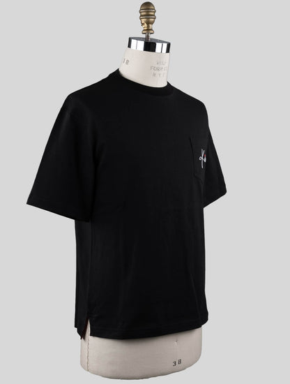 Kiton-T-shirt en coton noir