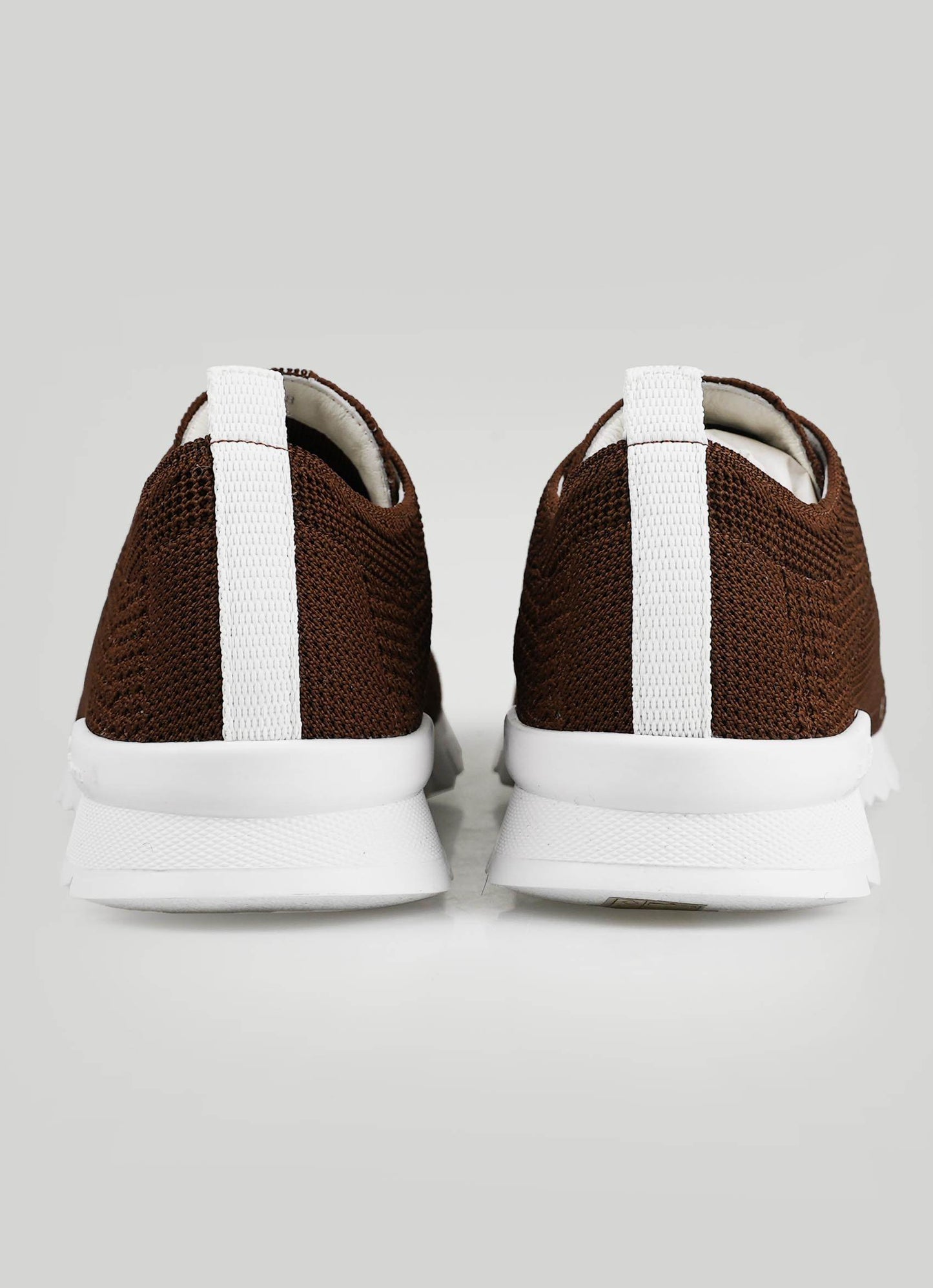Kiton Brown Cotton Ea Sneakers