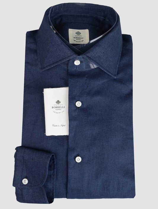 חולצת פשתן כחול לואיג 'י בורלי