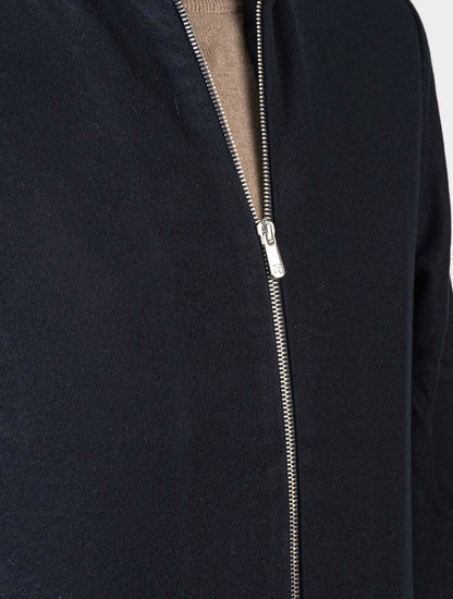 Marco Pescarolo Dark Blue Virgin Wool Coat