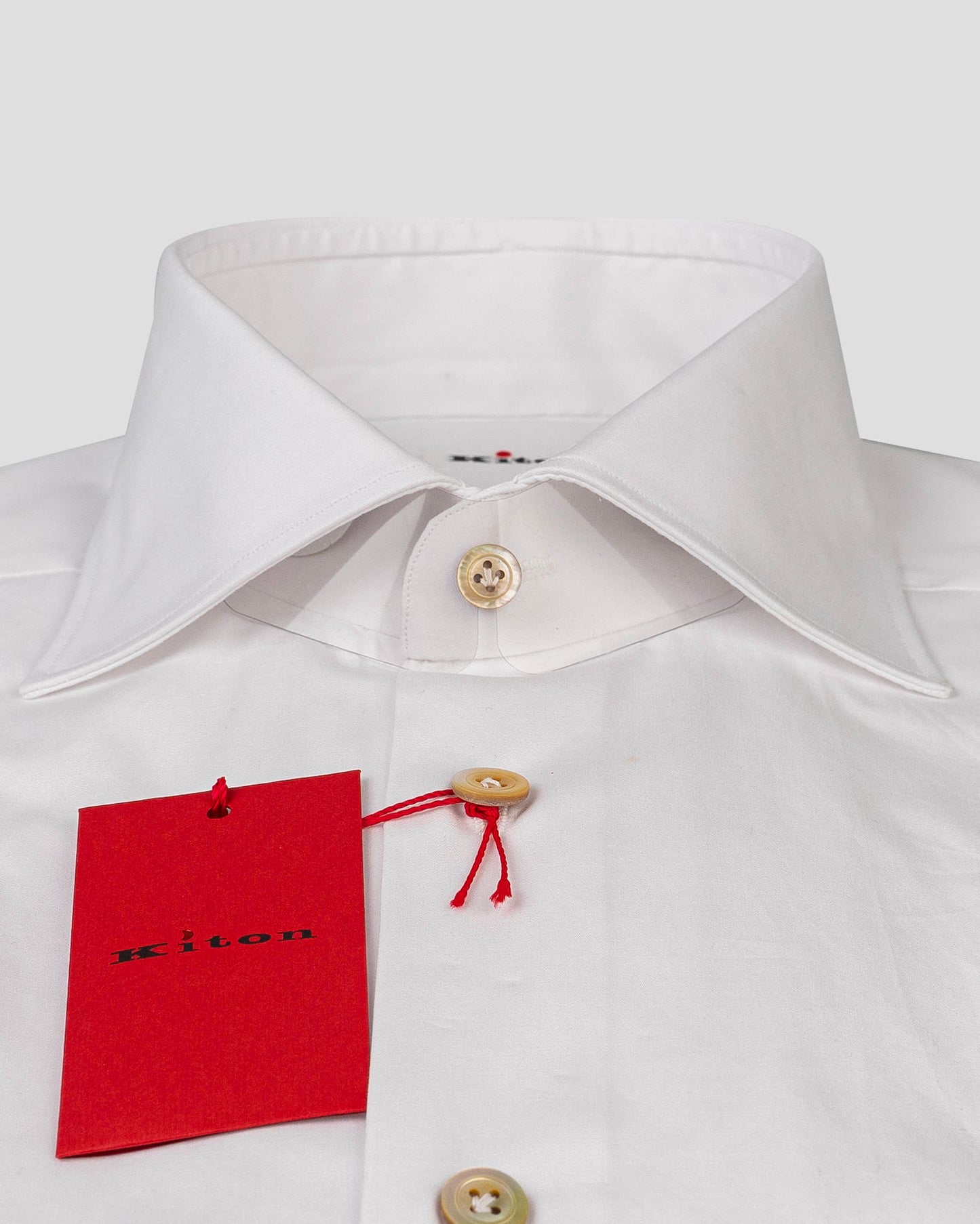 Kiton White Cotton Shirt