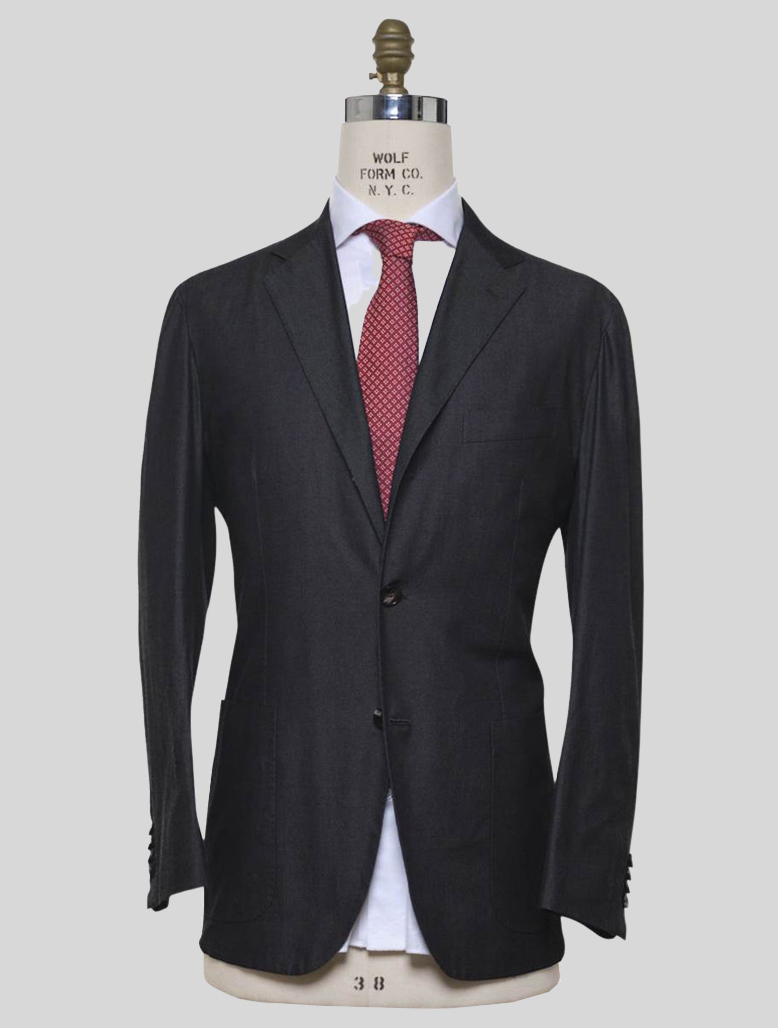 KITON Dark Gray Cotton Blazer