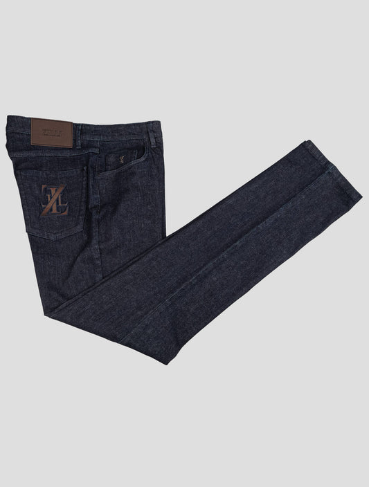 Zilli Blue Navy Cotton Ea Jeans