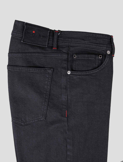 Kiton Black Cotton Ea Jeans