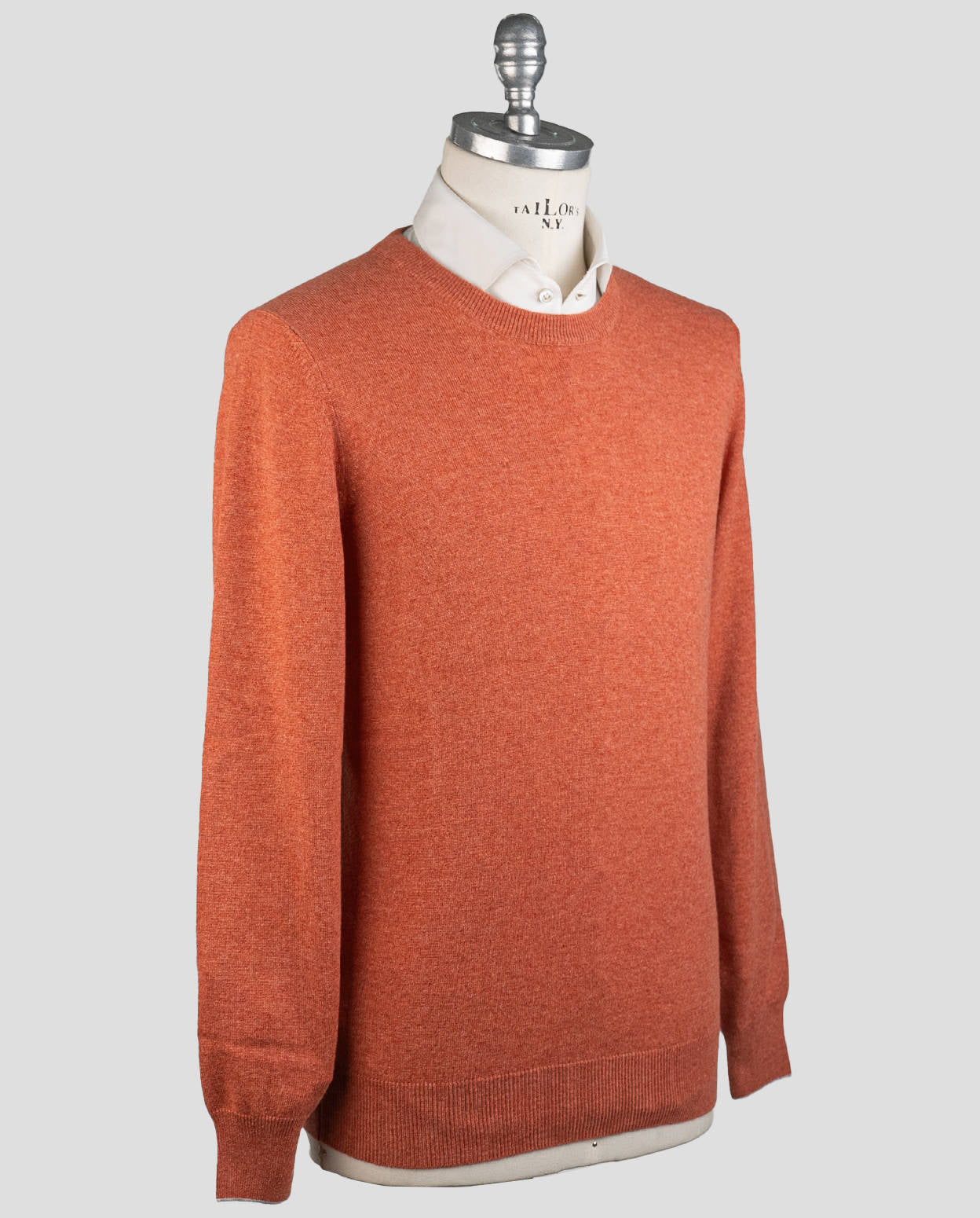 Brunello Cucinelli Pull ras du cou en cachemire orange