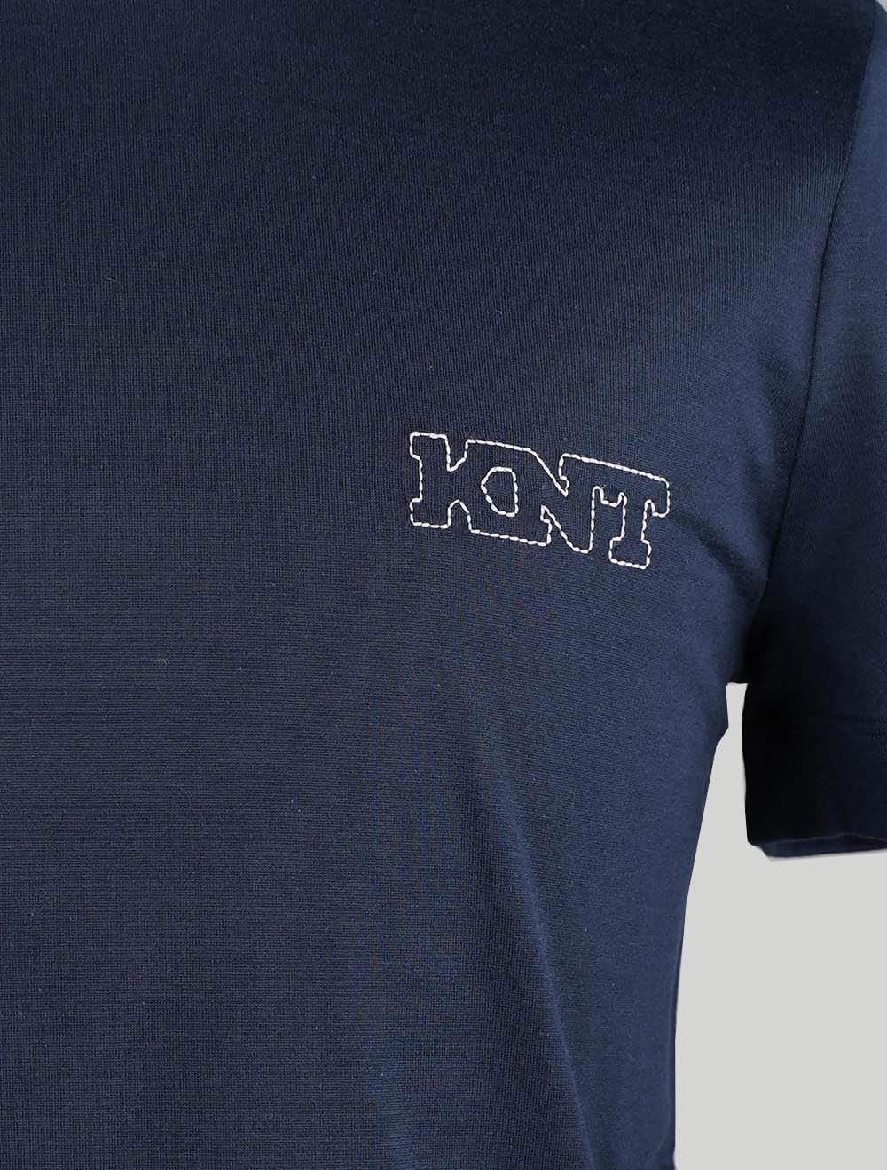 KNT Kiton T-shirt en coton bleu