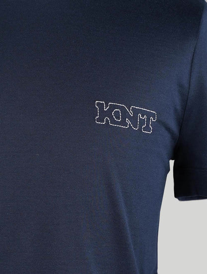 KNT Kiton Blauw Katoen T-Shirt
