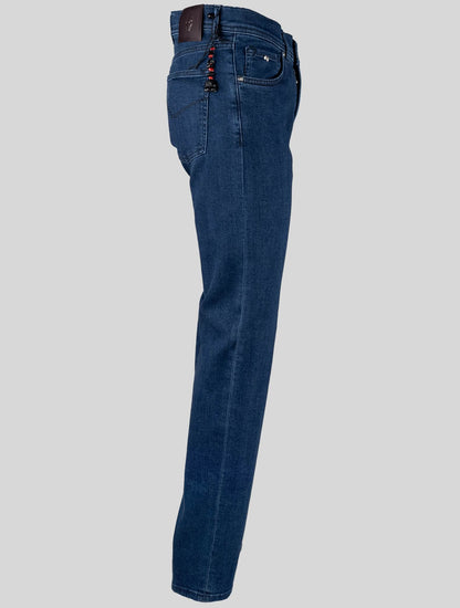 Marco Pescarolo Blå Cotton Cashmere Ea Jeans