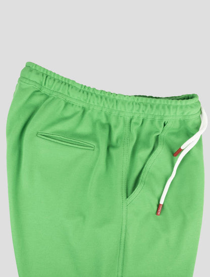 Pantalon court en coton vert Kiton