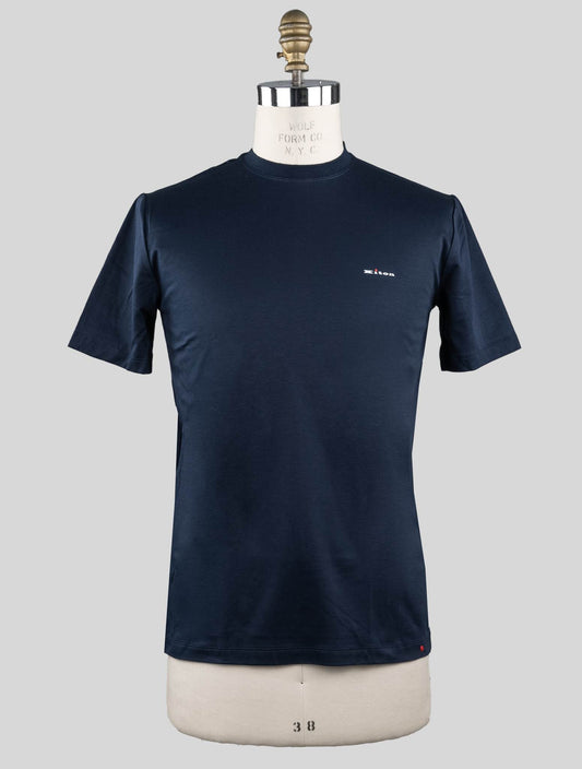 Kiton Blue Cotton T-Shirt