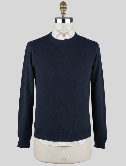 Malo Dark Blue Cashmere Sweater Crewneck