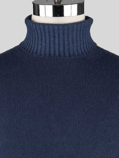 Malo mėlyna mergelių vilnos megztinis