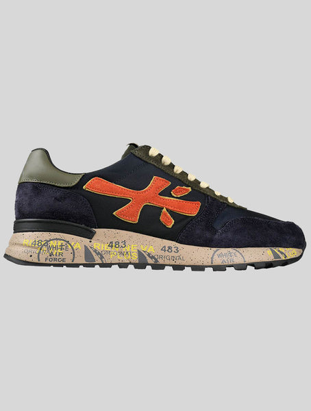 Premiata Multicolor Leather Suede Pa Sneakers