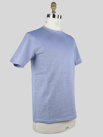 T-shirt en coton bleu clair Sartorio Napoli