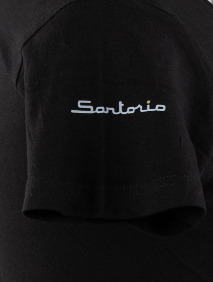Sartorio Napoli Svart bomull T-skjorte Special Edition