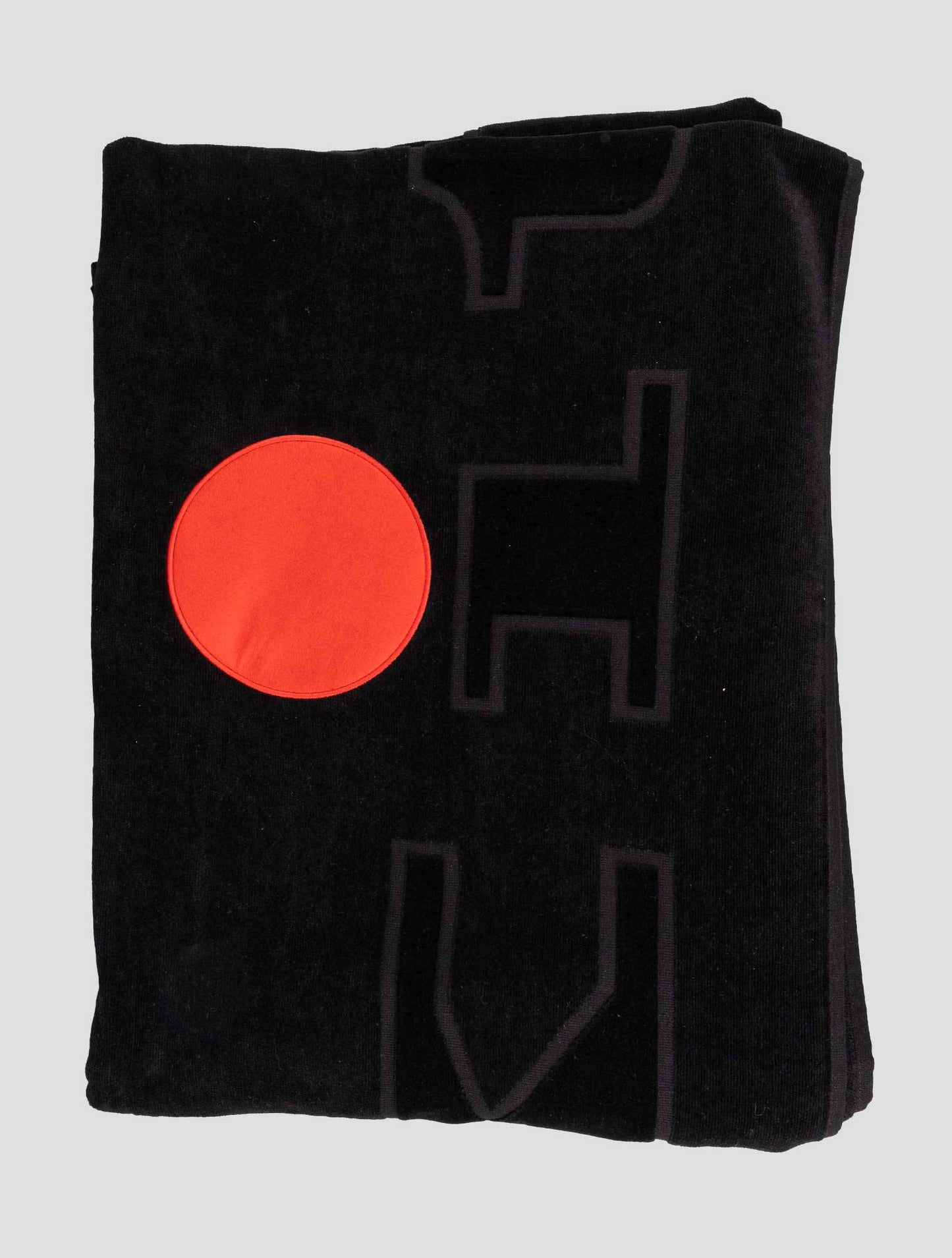 Kiton Black Cotton Beach Towels 100x200cm