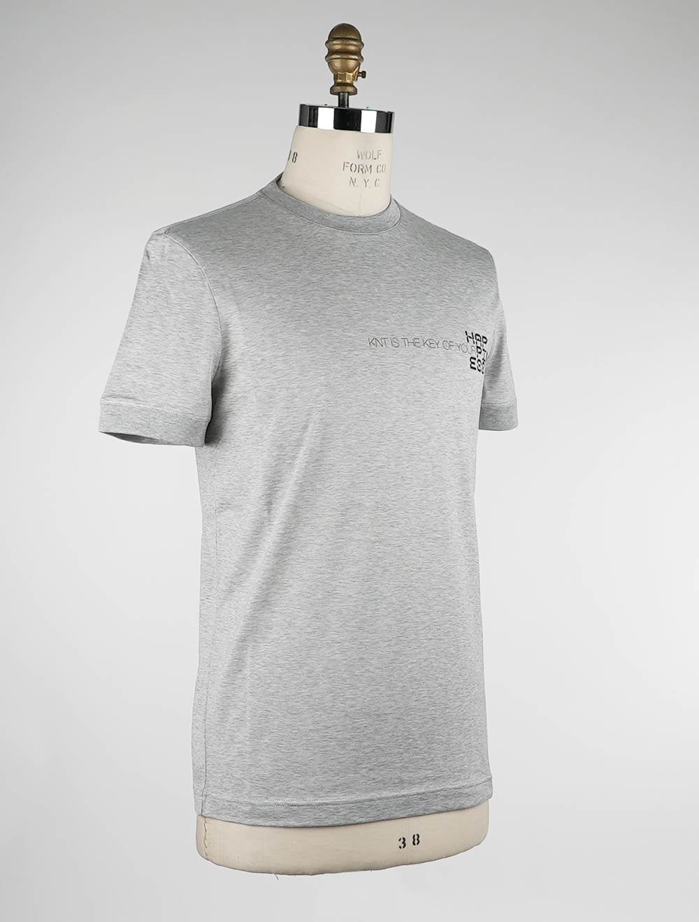 KNT Kiton T-Shirt de algodão cinza
