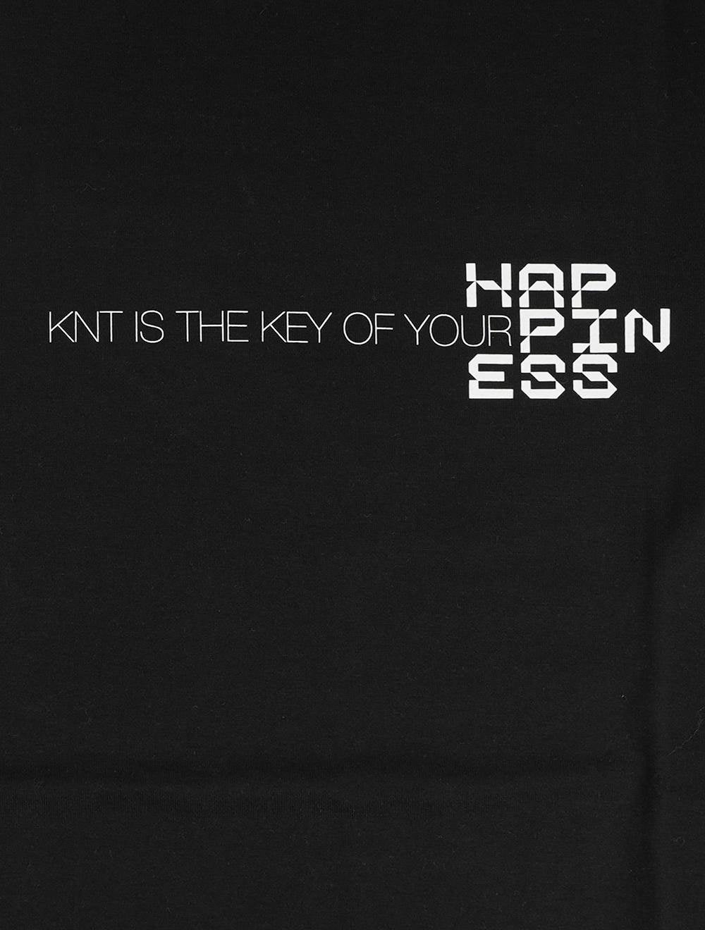 KNT Kiton Sort bomuld T-shirt