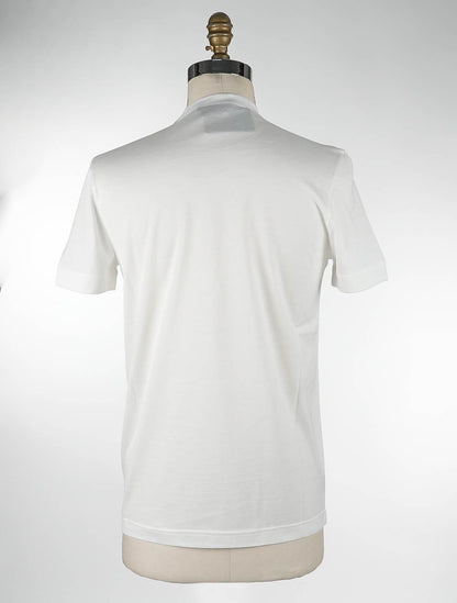 Knt Kiton White Cotton T-shirte