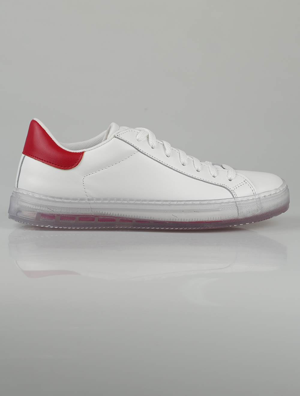 נעלי ספורט אדומות מעור לבן אדום מהדורה מיוחדת