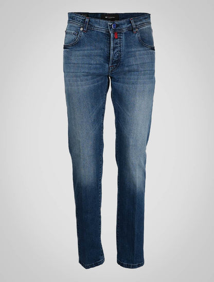 Kiton Blå Cotton Ea Jeans