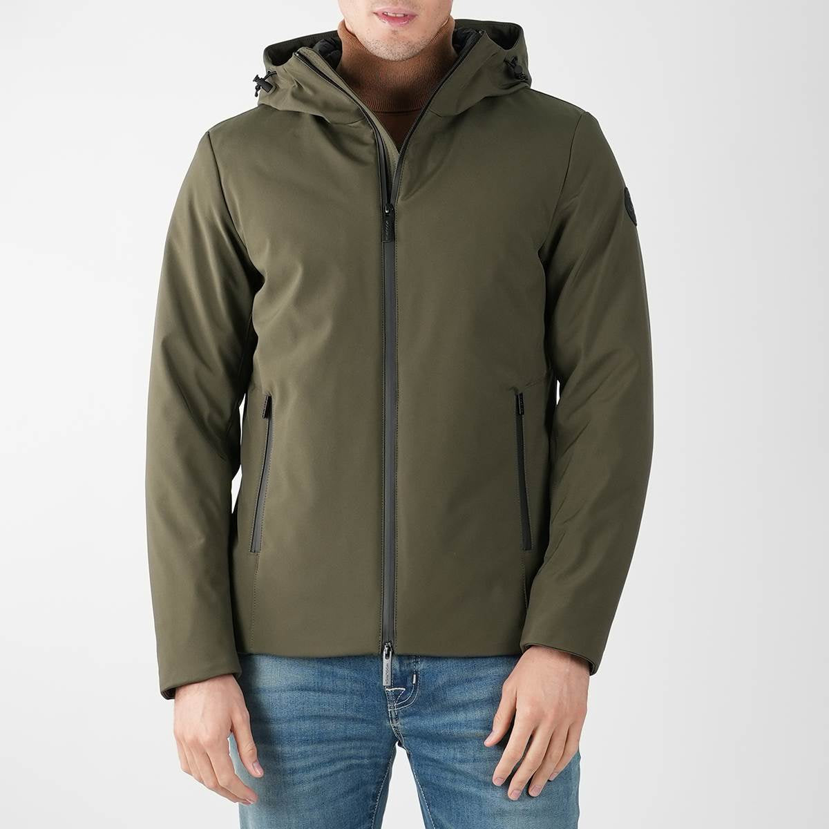 Woolrich green pl pacific soft shell coat