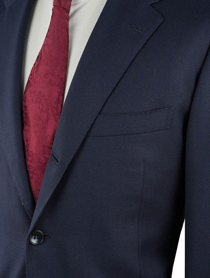 KITON Blauer Tosa-Anzug aus Schurwolle 