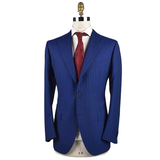 Синий шерстяной кашемировый костюм Cesare Attolini 130's