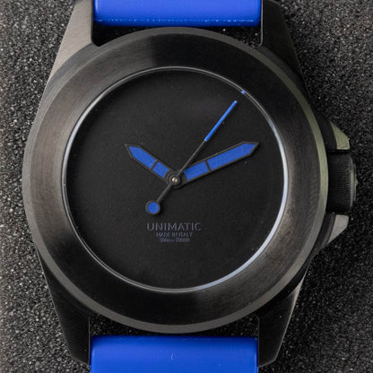 KNT Unimatic Kiton zwart roestvrijstalen limited edition 68/120 horloge