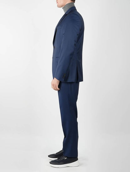 Boss Blauer Anzug aus Schurwolle