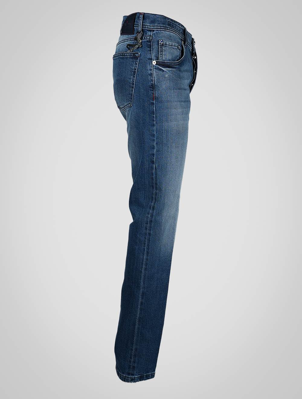 Kiton Blaue Baumwolle Ea Jeans