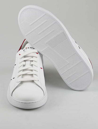 Kiton Sneakers aus weißem Leder