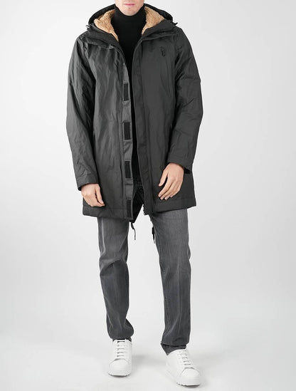 Темно-серое хлопковое пальто Premiata из хлопка Pa Mf
