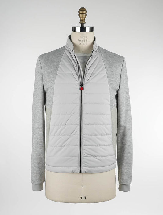 Kiton Gray Cotton Pl Coat