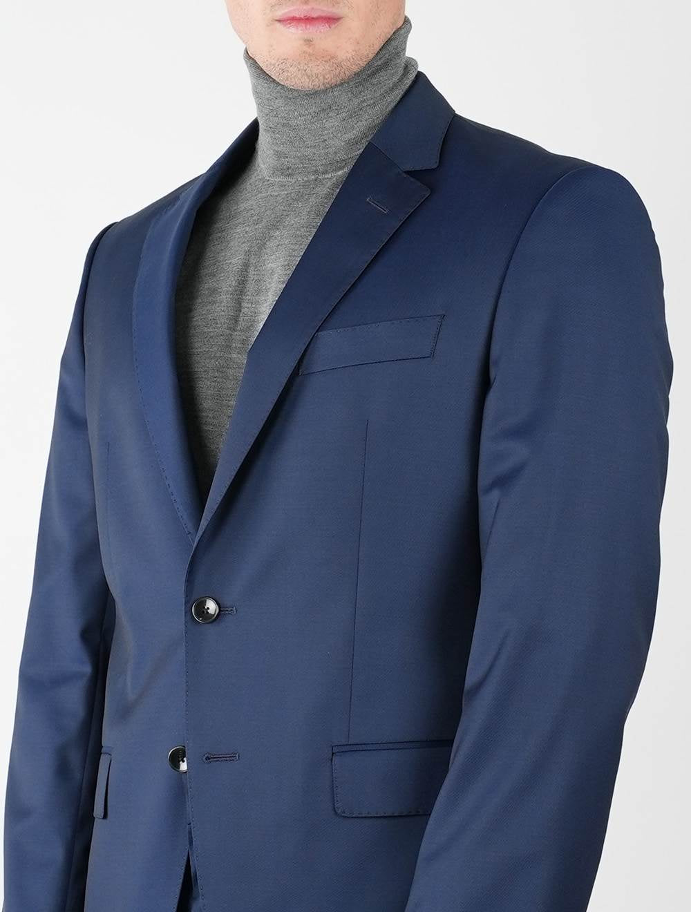 Boss plavo djevičansko vuneno odijelo