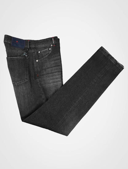 Kiton Black Cotton Ea Jeans
