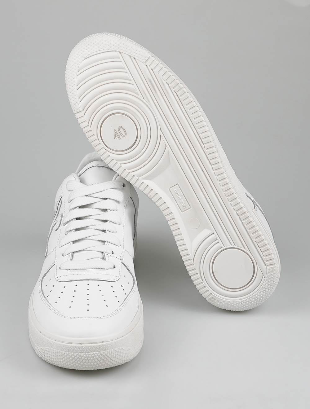 KNT Kiton hvide læder sneakers