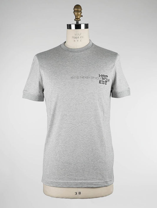 KNT Kiton camiseta de algodón gris
