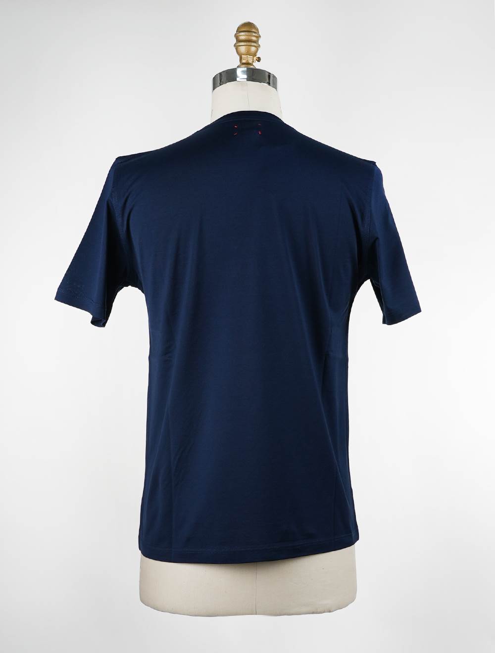 Kiton modré bavlněné tričko