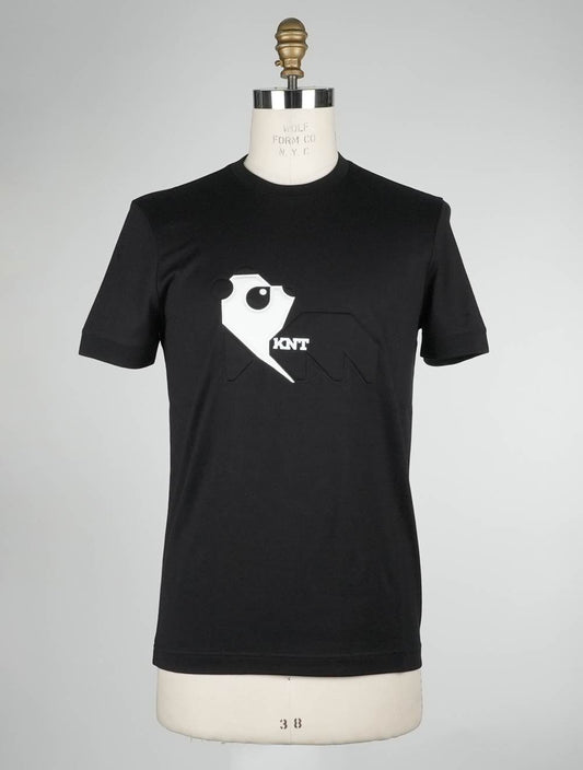 KNT Kiton Black Cotton T-Shirt հատուկ հրատարակությունը