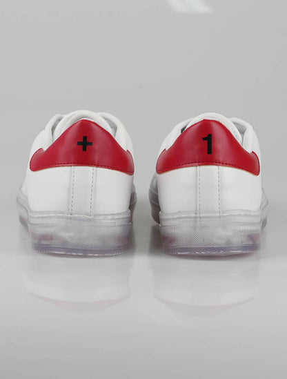 נעלי ספורט אדומות מעור לבן אדום מהדורה מיוחדת