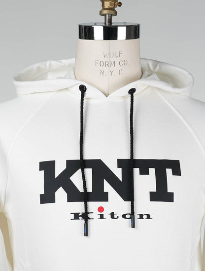 KNT Kiton White Viscose Ea Sweater