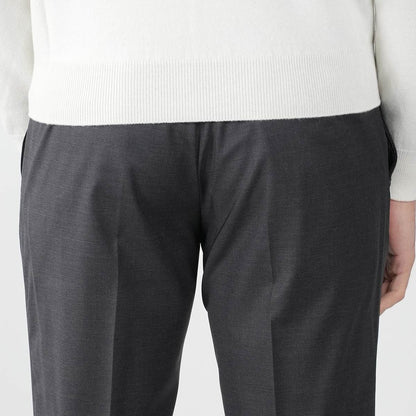 MARCO PESCAROLO Pantalon habillé en laine gris foncé