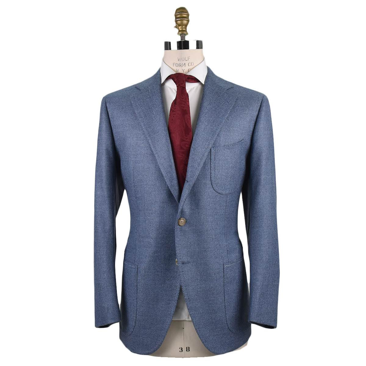 Cesare attolini בהיר כחול lambswool cashmere blazer