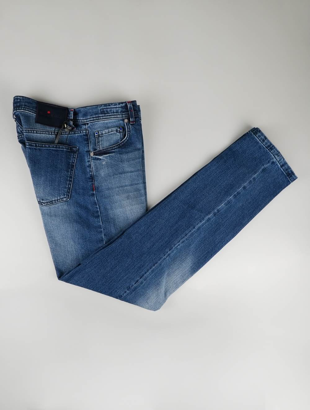 Kiton Blue Algodão Ea Jeans