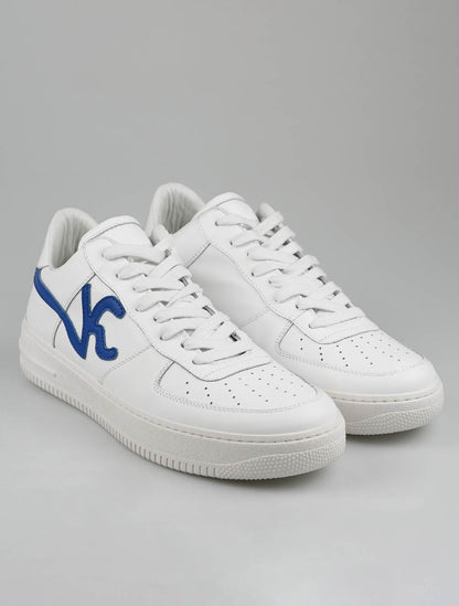 KNT Kiton حذاء رياضي جلد أبيض أزرق