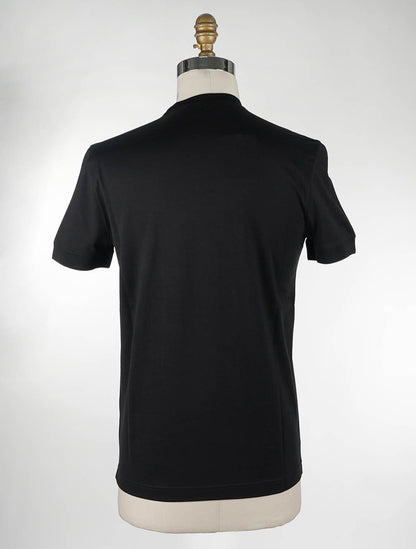 Camiseta negra de algodón Knt Kiton