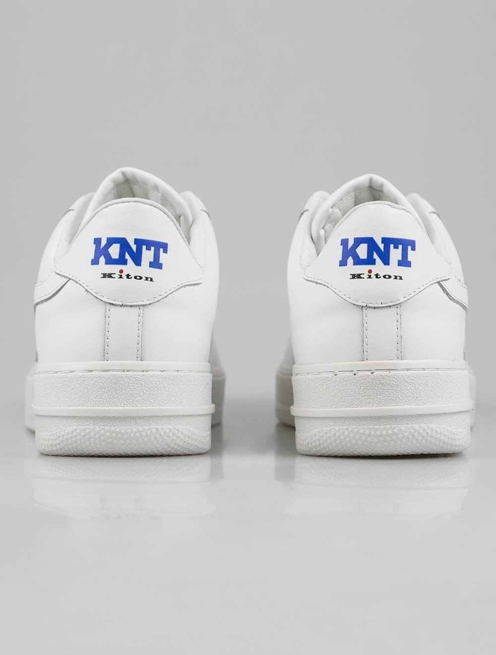 KNT Kiton Baskets en cuir blanc